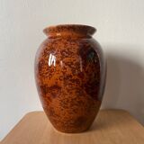 Large spotted brown vase