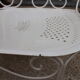 Iron garden bench