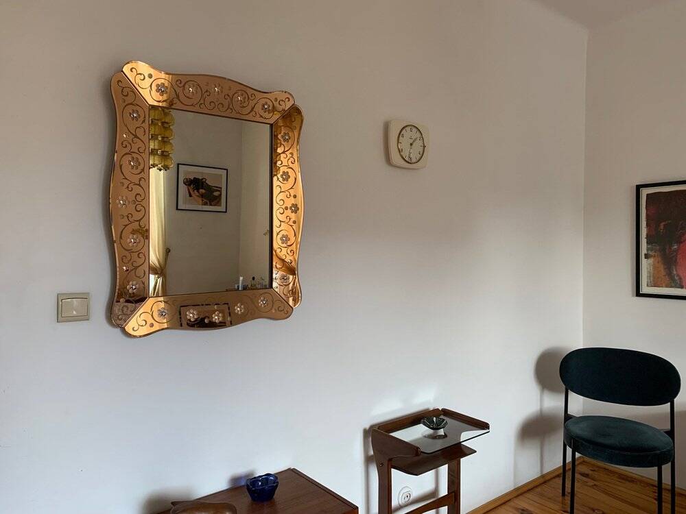 Mirror from Cristal Arte, Italy, 1950s