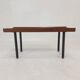 Bench in Teak with Brass Feet, Italy, 1950s