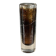 Grand bougeoir en verre moulé marron - Ref 1350