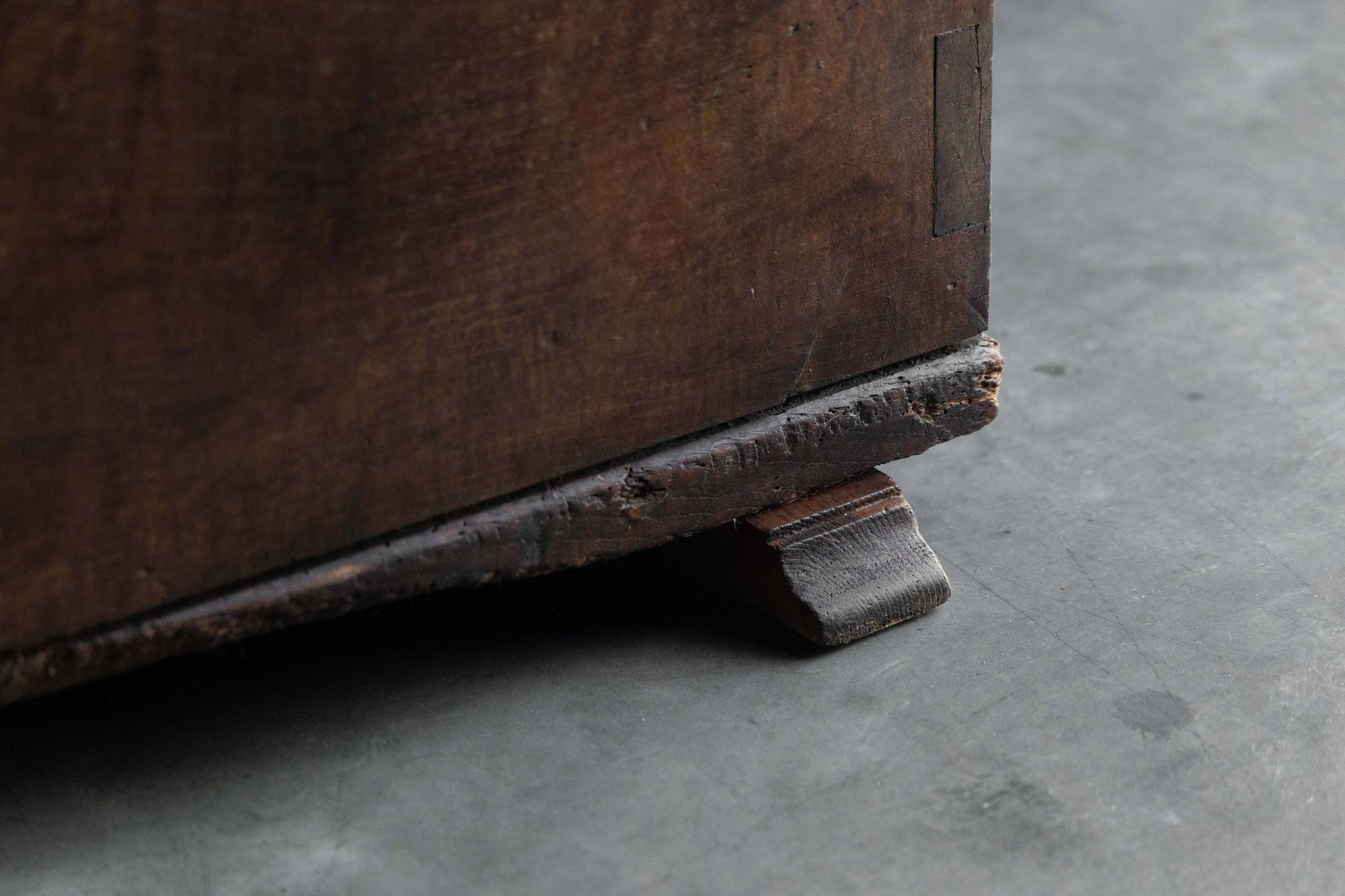 Antique wooden storage chest, France, late 18th century