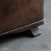 Antique wooden storage chest, France, late 18th century
