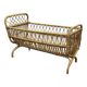 1960s rattan baby bed