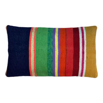 Housse de coussin kilim vintage turque faite à la main, 30 x 50 cm