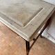 Console ancienne en noyer et marbre - 19ème