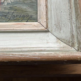 Oil on canvas bouquet of flowers - Loriaux