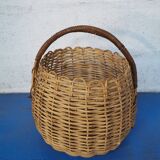 Rattan round basket