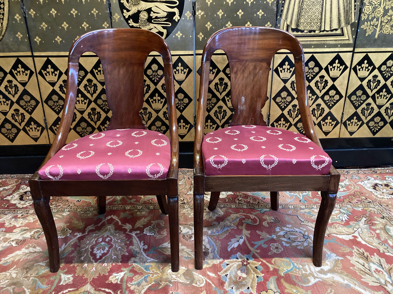 Pair of gondola chairs