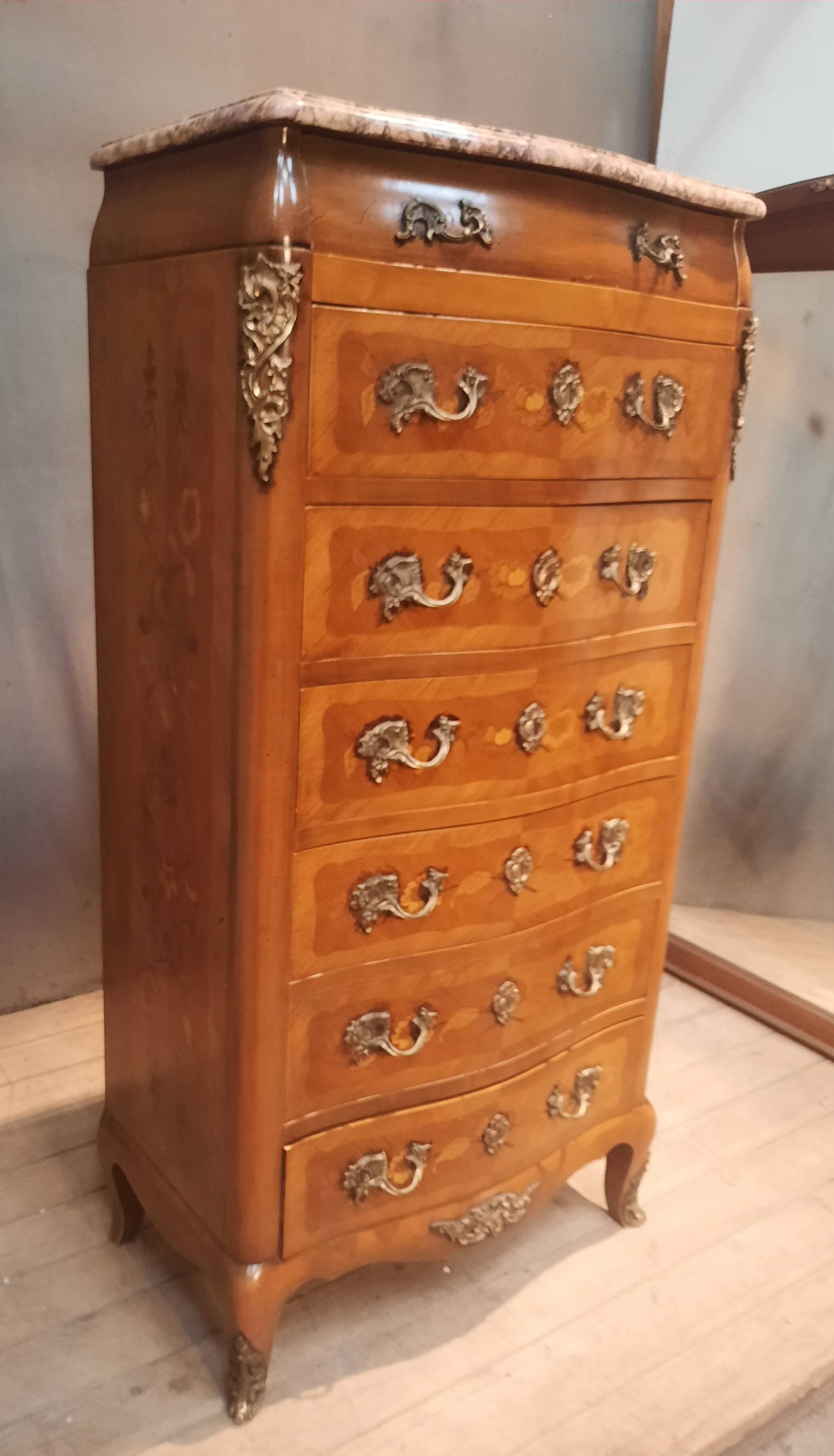 Louis XV style marquetry week planner