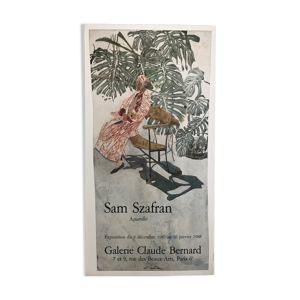 Affiche d'exposition de Sam Szafran,