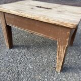 Rustic farm tabouret in fir