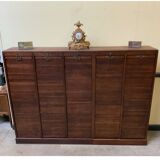 Antique Art Deco roller shutter archive cabinet