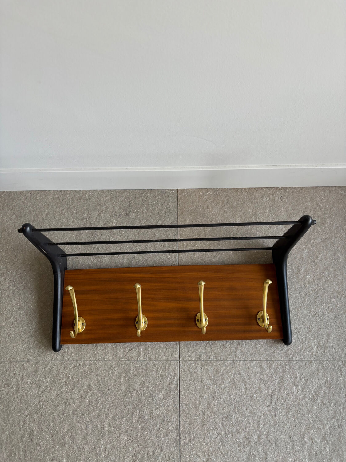 Vintage wall coat rack by Alfred Hendrickx for Belform, 60s