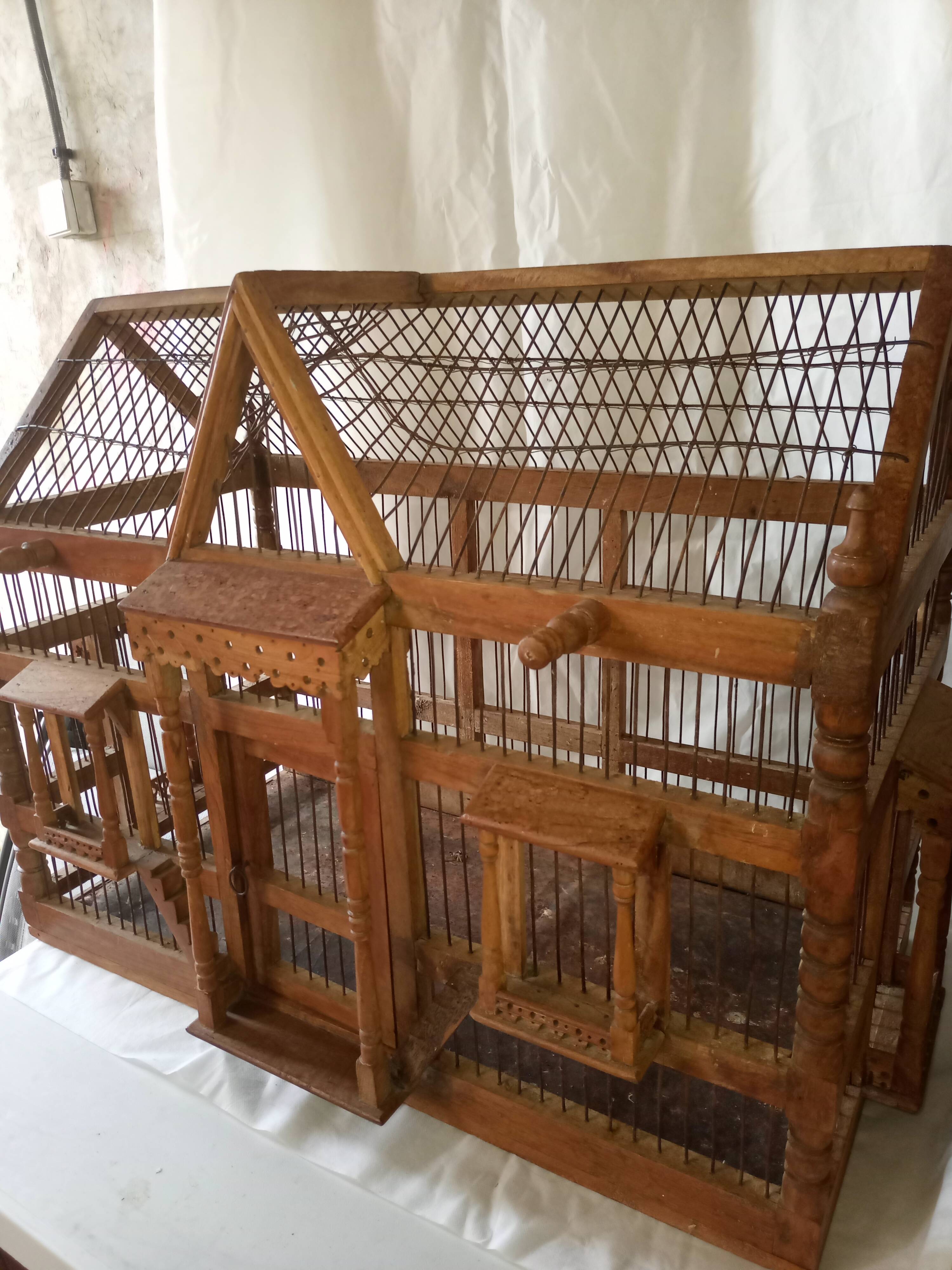 Large wooden cage