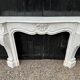 Regency style fireplace in white Carrara marble, circa 1880