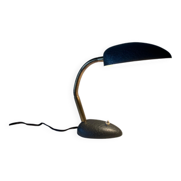 Mid-century grey metal desk lamp, 1960s, Germany