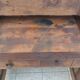 19th-century walnut writing desk.
