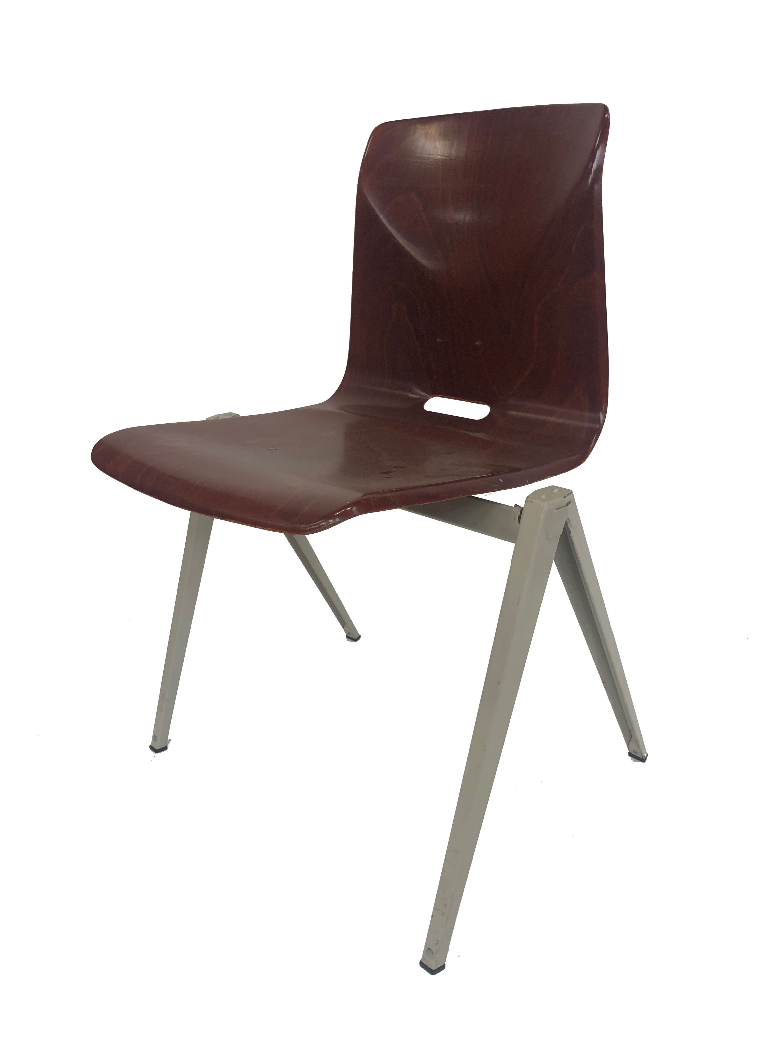 Galvanitas Pagholz vintage school chairs