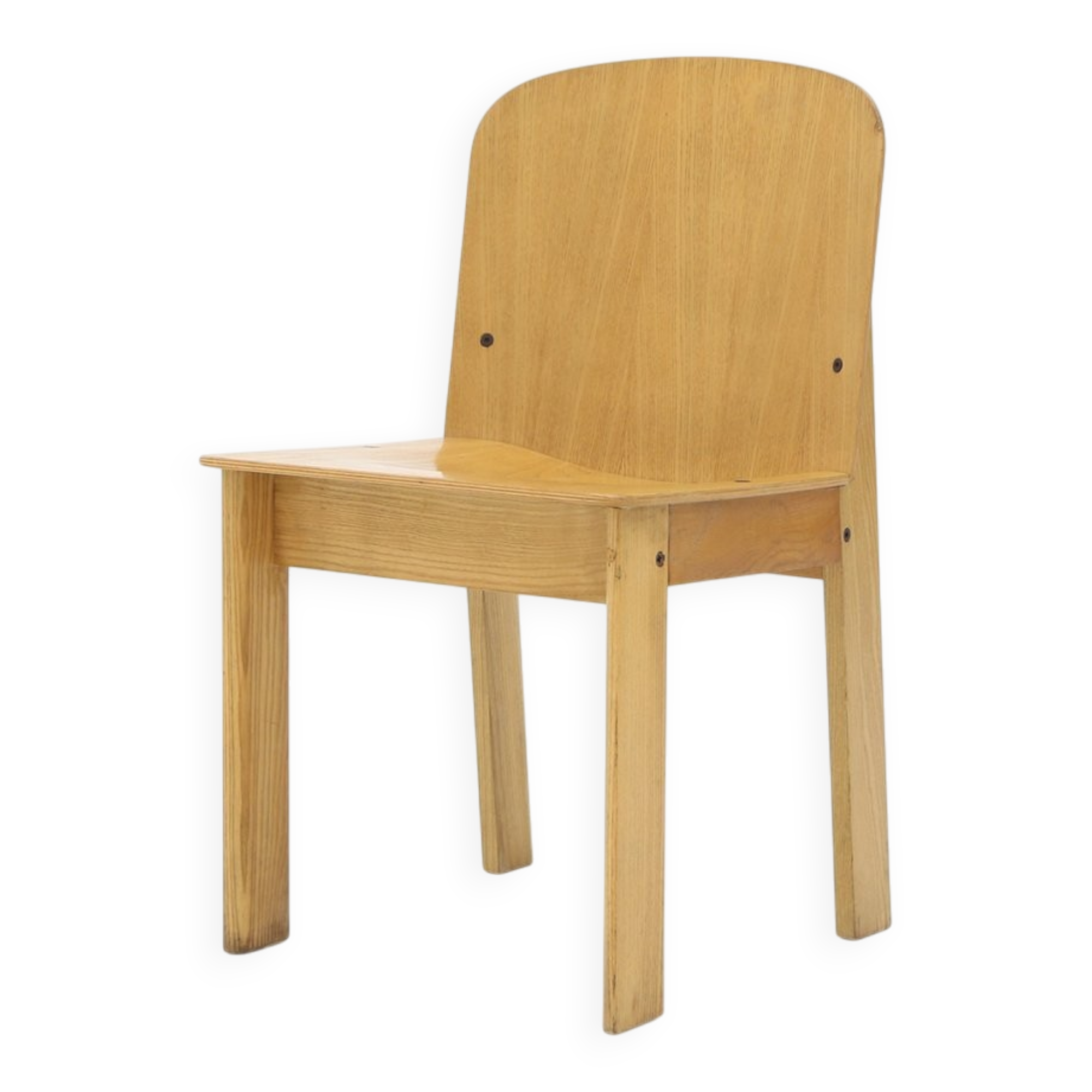 Wooden chair by Luca Meda for Longoni, 1970s