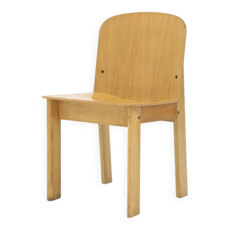 Wooden chair by Luca Meda for Longoni, 1970s