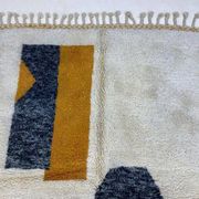 Tapis en laine pure fait main traditionnelle tissé main taille 2/3 m