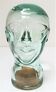 Bocal anthropomorphe en verre design années  80