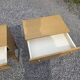 Pair of Scandinavian oak bedside tables from the 1960s.