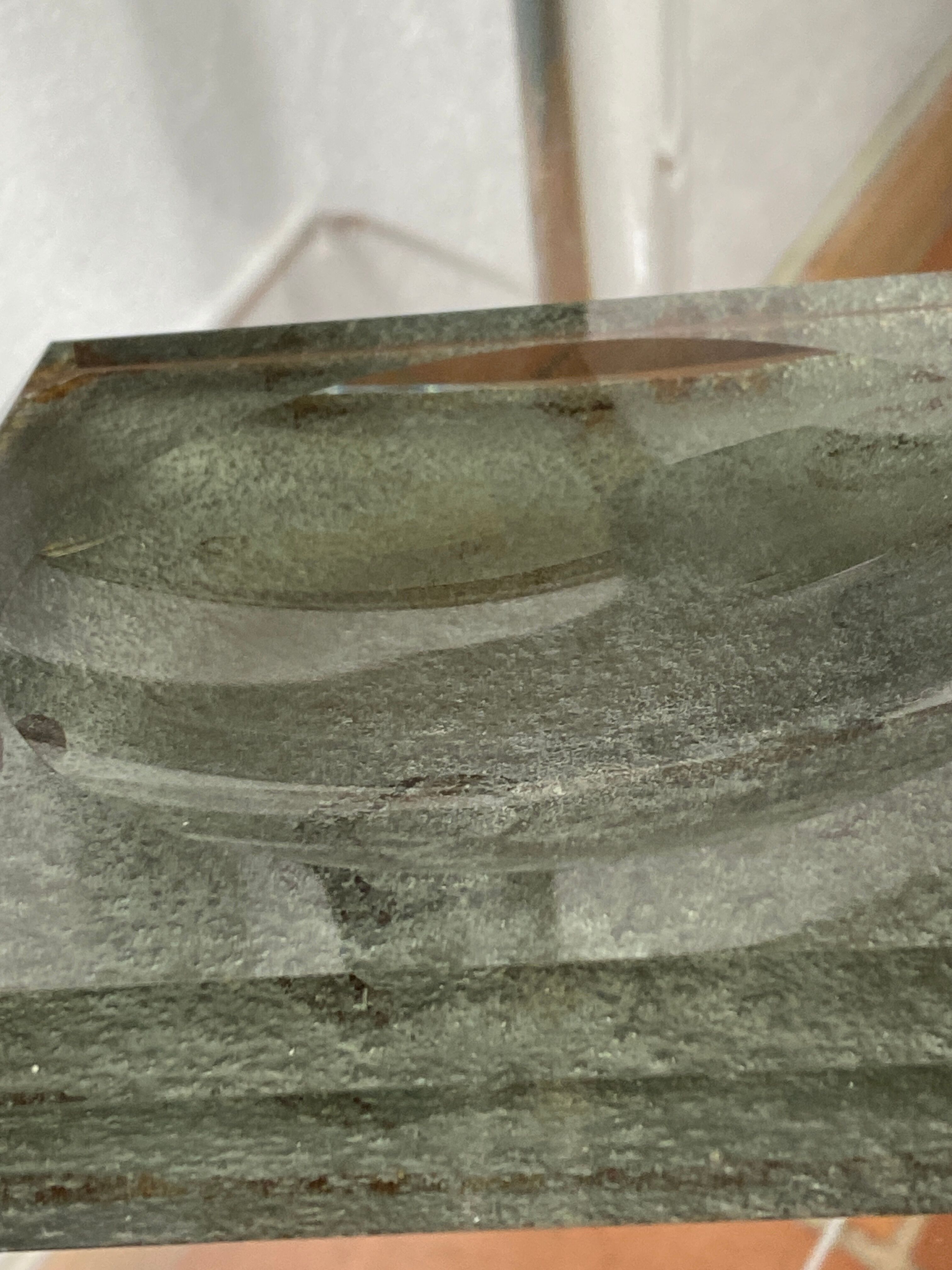 Art Deco glass catchall, Jean Luce
