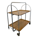 Mid-century foldable serving trolley from bremshey solingen,1950s