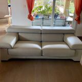 "Sillage" leather canapé/Rochebobois