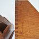 Deux range-courrier bois massif vintage