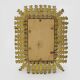 Old rectangular oak leaf mirror in gilded metal Spain 60 70