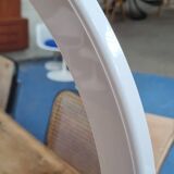 Round white plastic mirror, 1970s