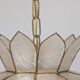 Pair of Lotus mother-of-pearl pendant lights