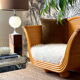 Maugrion armchair in rattan