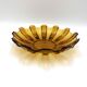 Honey glass platter, Poland, 1960s