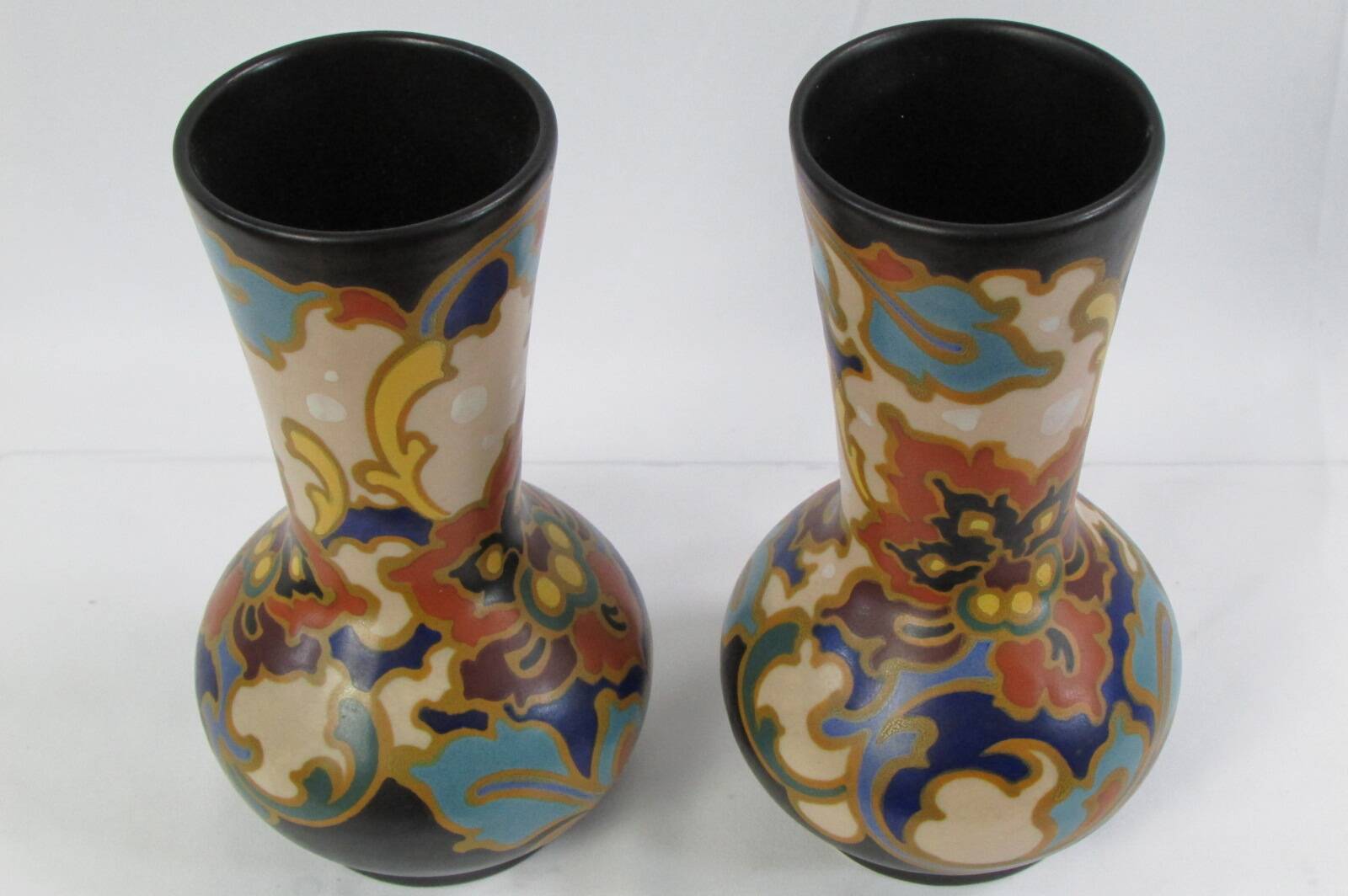 Pair of Régina Rosario vases, Gouda Holland