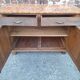 Art Deco buffet with marble top, antique sideboard.