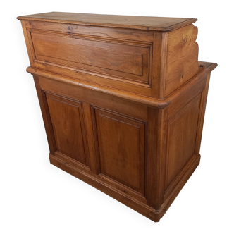 Solid oak shop counter