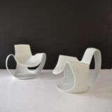Pair of Albatros armchairs by Danielle Quarante for Airborne