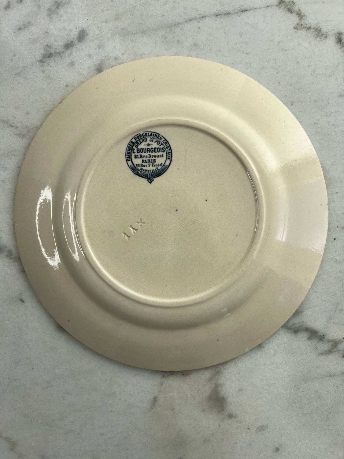 Plate E Bourgeois Paris