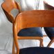 Suite de 4 chaises traineau Baumann