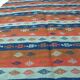 Tapis kilim berbère Tunisien authentique artisanale en Laine Orange