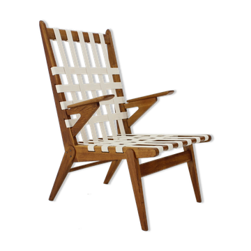 1960s Oak Armchair by Krásna Jizba, Czechoslovakia