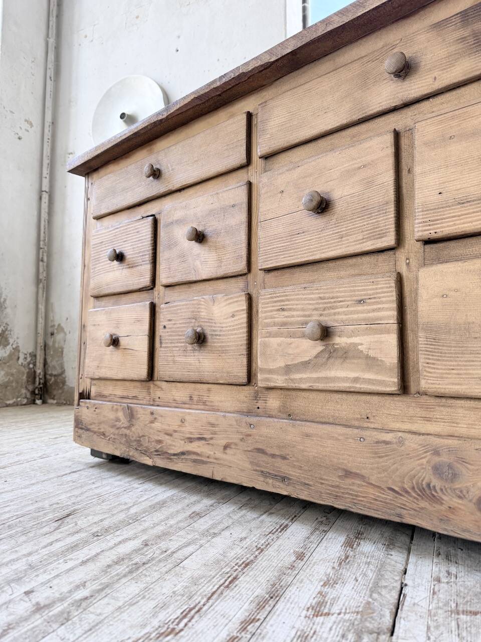 1950s workshop furniture in pine