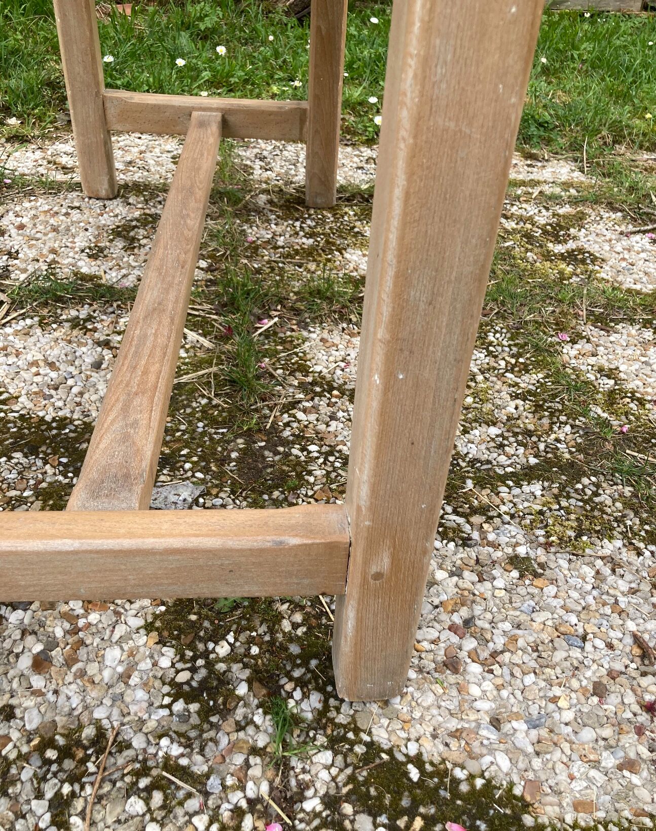 Antique solid wood desk
