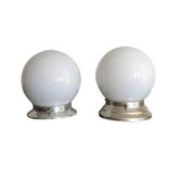 Paire d'appliques globes