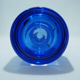 Vase en verre bleu cobalt scandinave