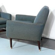 Italian Mid-century wood modern armchairs from 60s